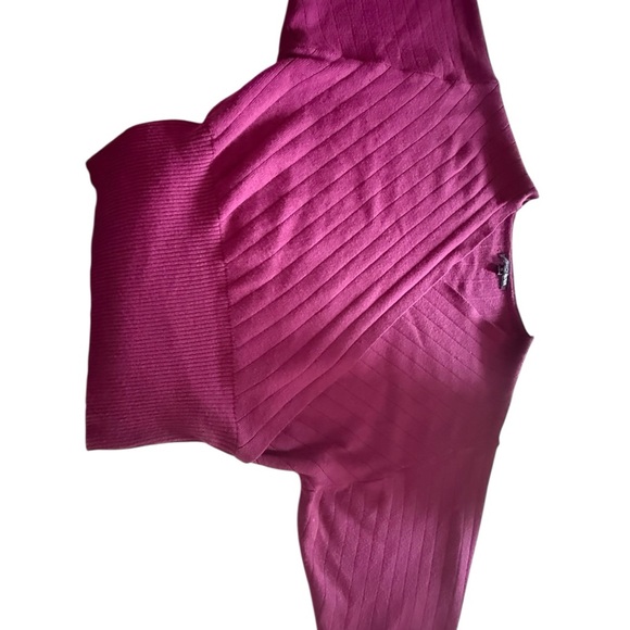 Fashion Nova elegant wine-colored women's sweater, size XS, made of viscose - Picture 3 of 11